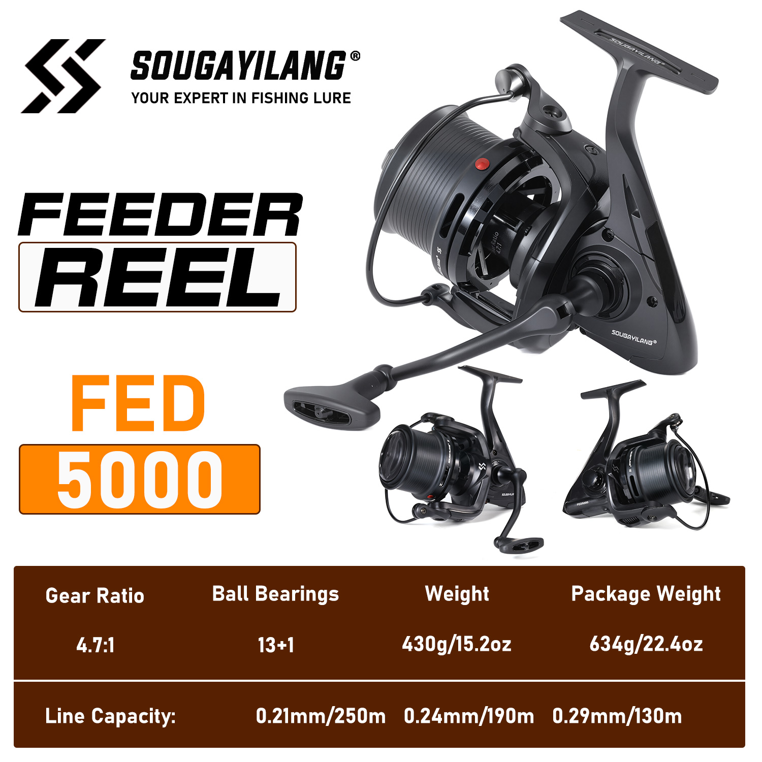 Sougayilang Reel Feeder Profes - Surf Reel ulasan dan harga